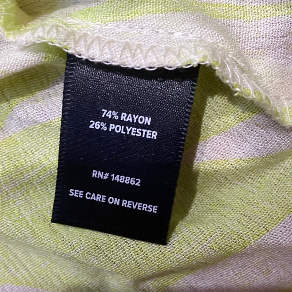 Torrid Lime Leaf Print Blouse - Picture 6 of 6